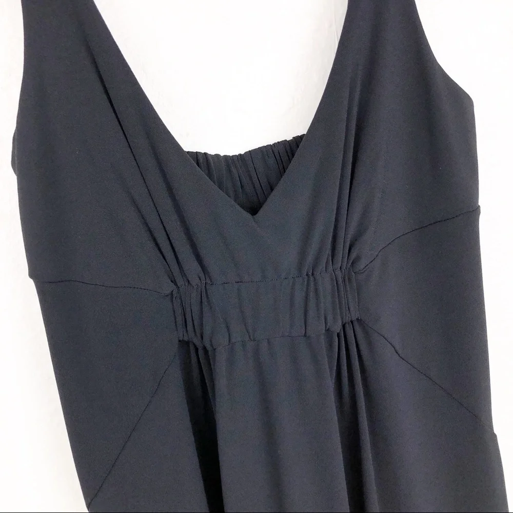 CAbi Black Ruched Waist Dress‎ Small